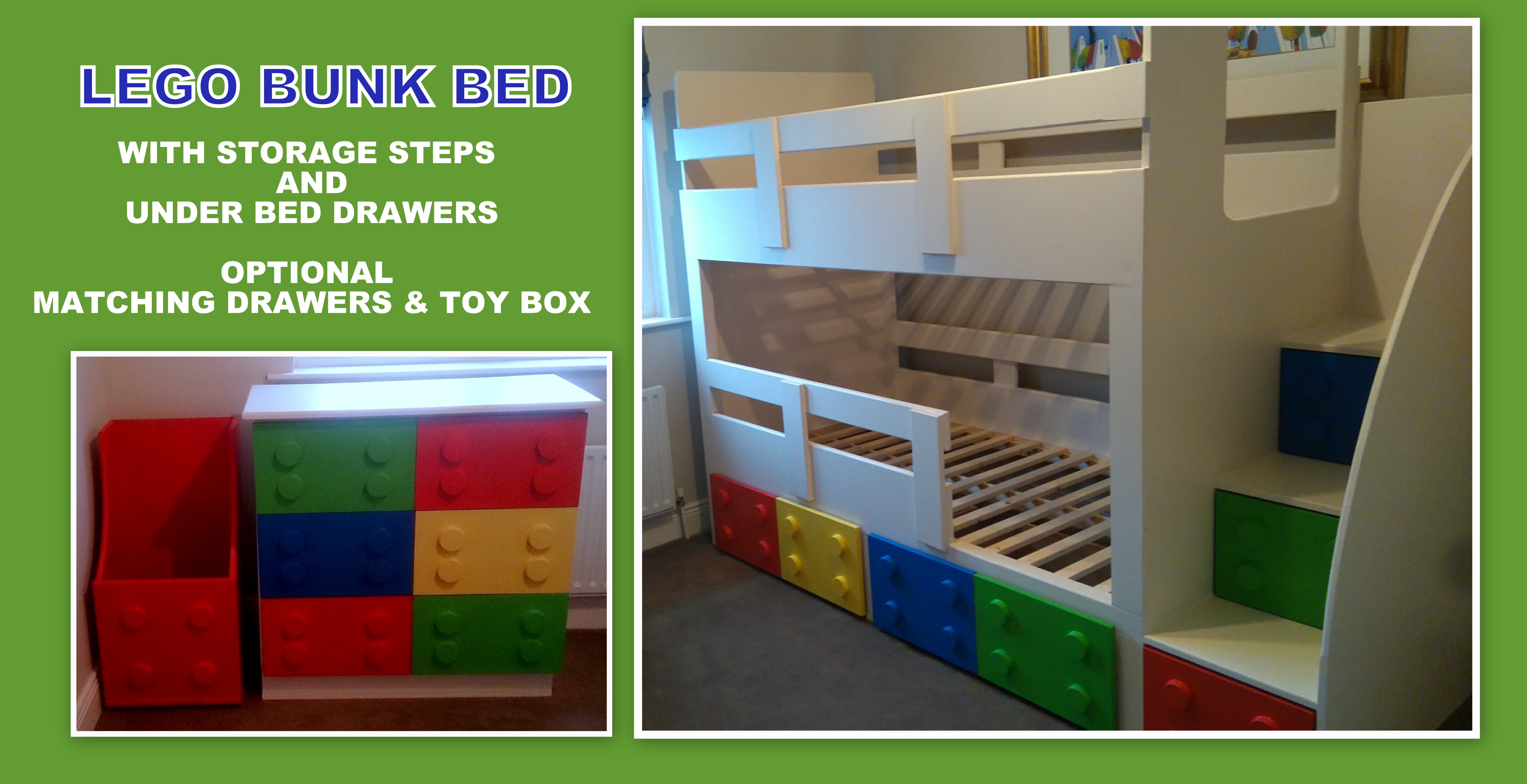 CHILDRENS STORAGE BEDS, BESPOKE CHILDRENS BEDS